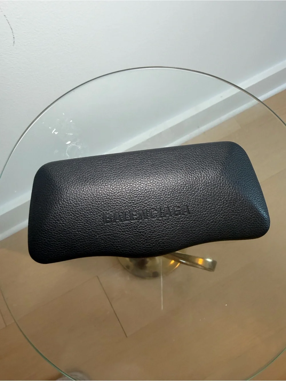 Celine Tan Leather Belt with Gold Triomphe Buckle